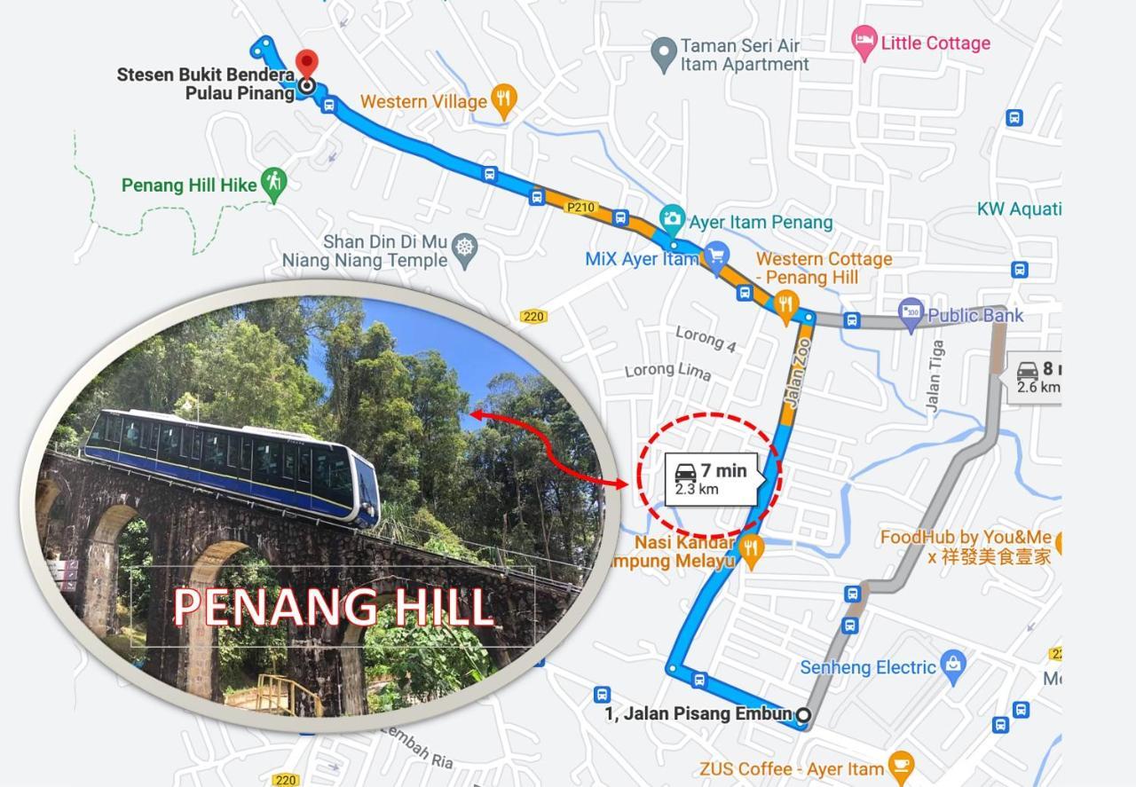 Cozy Suite For 2-6 Pax Near Kek Lok Si, Penang Hill, Sunshine Central Ayer Itam Luaran gambar